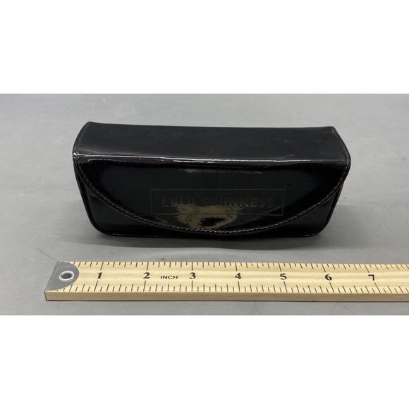 Lulu Guinness Designer Black Black White Cat Eye Sunglasses With Case main image 4